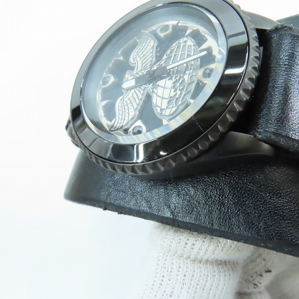 実際に弊社で買取させて頂いた東映 仮面ライダー ショッカー × Red Monkey 腕時計 Collaboration Silver925 High-End model 2015【動作未確認】の画像 6枚目