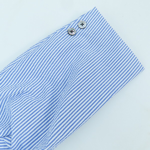 実際に弊社で買取させて頂いたBrooks brothers/ブルックスブラザーズ ストライプ柄 テーラードジャケット ブルー/Lの画像 7枚目