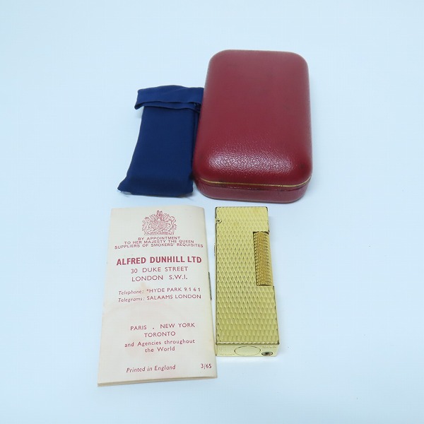 実際に弊社で買取させて頂いたdunhill/ダンヒル サイドローラー ライター ゴールドの画像 7枚目