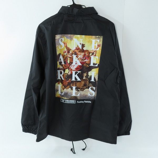 実際に弊社で買取させて頂いた(2)【未使用】FR2 × SNKRDUNK/エフアールツー × スニーカーダンク Angel Coach Jacket Black FRC2905/Lの画像 1枚目
