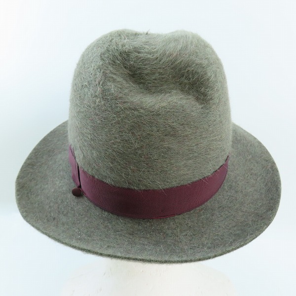 実際に弊社で買取させて頂いたBorsalino/ボルサリーノ 兎毛 フェルト ハット/58の画像 3枚目