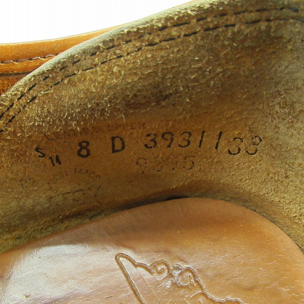 実際に弊社で買取させて頂いたREDWING/レッドウィング WORK OXFORD アイリッシュセッター 犬タグ復刻 9895/8Dの画像 6枚目