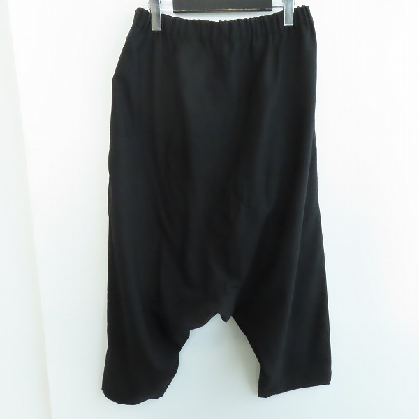 実際に弊社で買取させて頂いたBLACK COMME des GARCONS/ブラックコムデギャルソン ウール サルエルパンツ 1G-P019 AD2020/Mの画像 1枚目