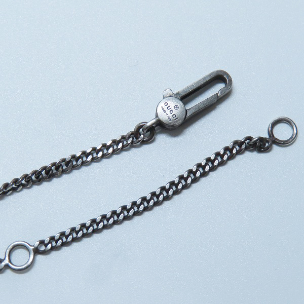 実際に弊社で買取させて頂いたGUCCI/グッチ ゴースト スカル ドクロ 髑髏 GG柄 ネックレスの画像 4枚目