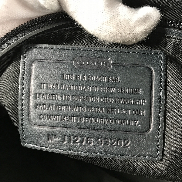 実際に弊社で買取させて頂いたCOACH/コーチ BLEECKER DEBOSSED STRIPE DUFFLE BAG/ブリーカー デボスド ストライプ ボストンバッグ 93202 の画像 5枚目