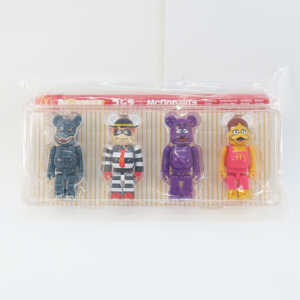 実際に弊社で買取させて頂いた【未開封】メディコムトイ×マクドナルド×ゴジラ BE@RBRICK/ベアブリック ゴジラVSマクドナルド 150％ 4PCS SET