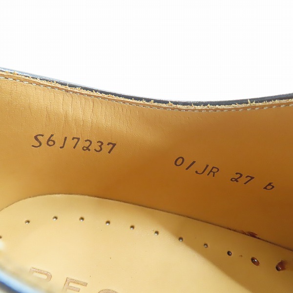 実際に弊社で買取させて頂いたREGAL/リーガル レザーシューズ 革靴 ストレートチップ 01JR CJ 27の画像 5枚目