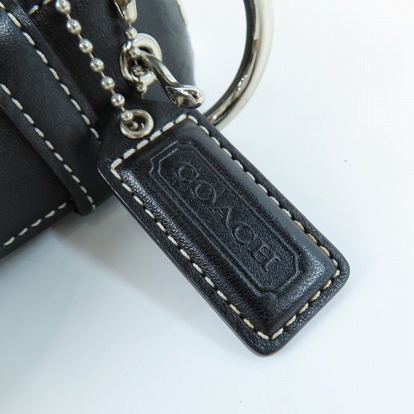 実際に弊社で買取させて頂いたCOACH/コーチ シグネチャー ショルダー/ハンドバッグ ブラック 6351の画像 7枚目