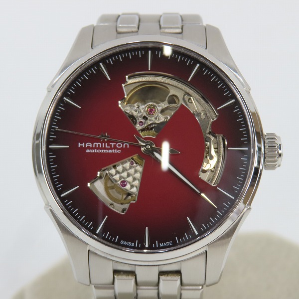 実際に弊社で買取させて頂いたHAMILTON/ハミルトン ジャズマスター Open Heart Auto 自動巻き 腕時計 H32675170の画像 1枚目
