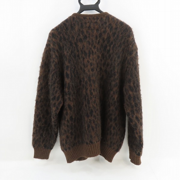 実際に弊社で買取させて頂いたWACKO MARIA/ワコマリア モヘヤ混 カーディガン レオパード柄 Mの画像 1枚目