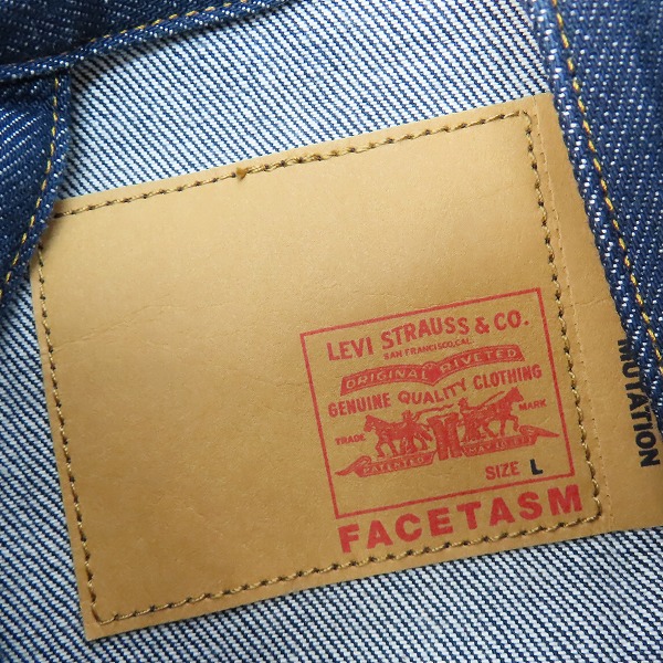 実際に弊社で買取させて頂いたFACETASM×LEVIS/ファセッタズム×リーバイス 20SS DENIM TRUCKER JACKET デニムトラッカージャケット YA-JK-U05/Lの画像 2枚目