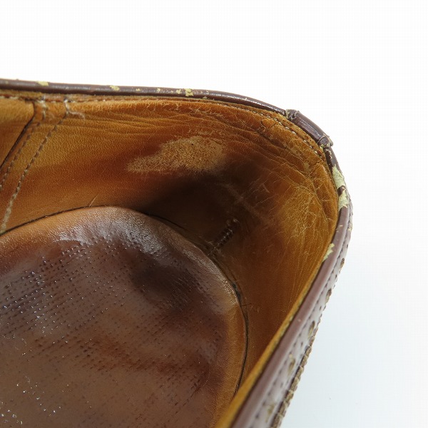 実際に弊社で買取させて頂いたChurch's/チャーチ ウィングチップ レザーシューズ 70の画像 6枚目