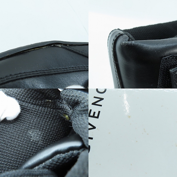 実際に弊社で買取させて頂いたGIVENCHY/ジバンシィ スニーカー ブラック GIVENCHYRICCARDOTISCI ハイカットベルトスニーカーブーツ/39の画像 7枚目