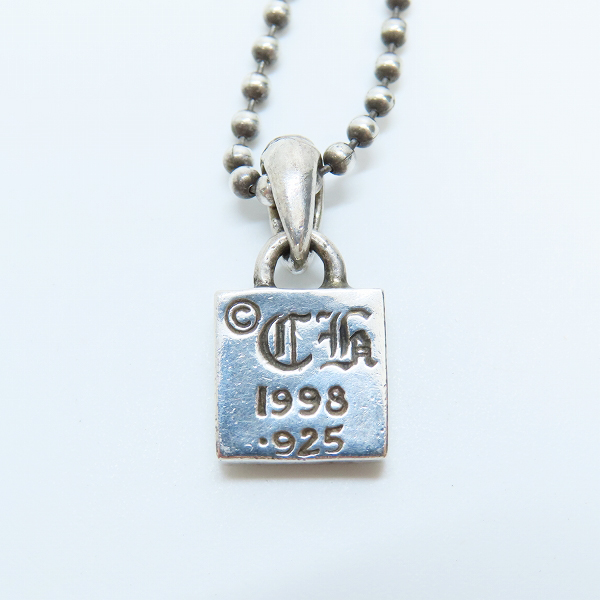 実際に弊社で買取させて頂いたCHROME HEARTS/クロムハーツ フレームド BS フレアチャーム ボールチェーン付の画像 2枚目