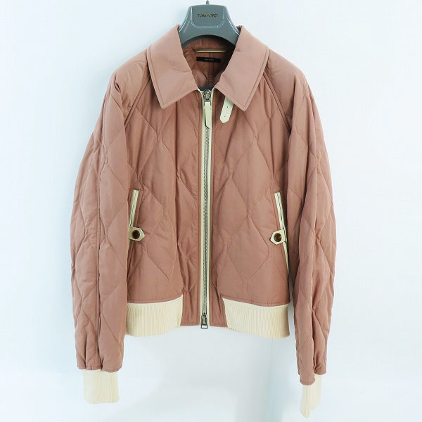 実際に弊社で買取させて頂いたTOM FORD/トムフォード ジップアップ キルティングジャケット TFO367/48