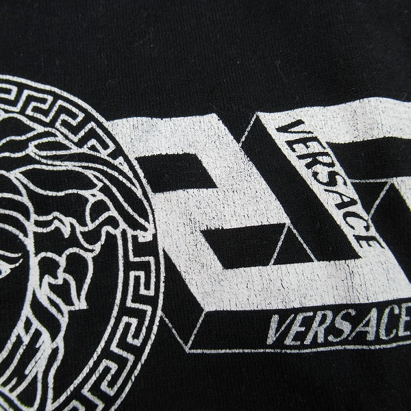 実際に弊社で買取させて頂いたVERSACE/ヴェルサーチェ GRECA MEDUSA/メデューサTシャツ 1003906 1A02800/Lの画像 7枚目