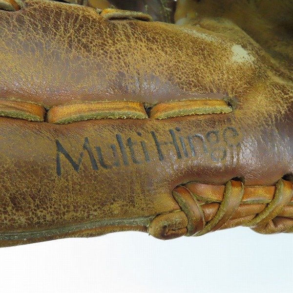 実際に弊社で買取させて頂いたMizuno/ミズノ Multi Hinge ワールドウィン GPT-3 硬式 投手 右投げ用 グローブの画像 5枚目