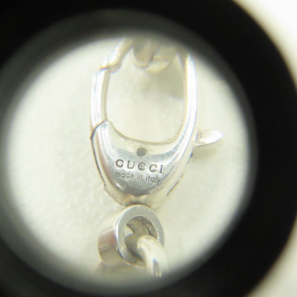 実際に弊社で買取させて頂いたGUCCI/グッチ インターロッキングG シルバー チェーンブレスレット ‎620798 J8400 0811の画像 3枚目