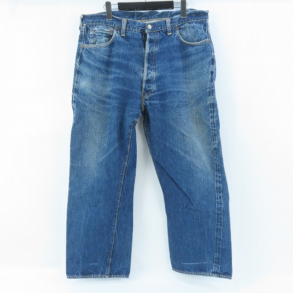 実際に弊社で買取させて頂いたLEVI'S/リーバイス ヴィンテージ 50s頃 501XX紙パッチ/両面均等V/ビッグE/銅メッキ/オフセットセンターループ デニムパンツ/40