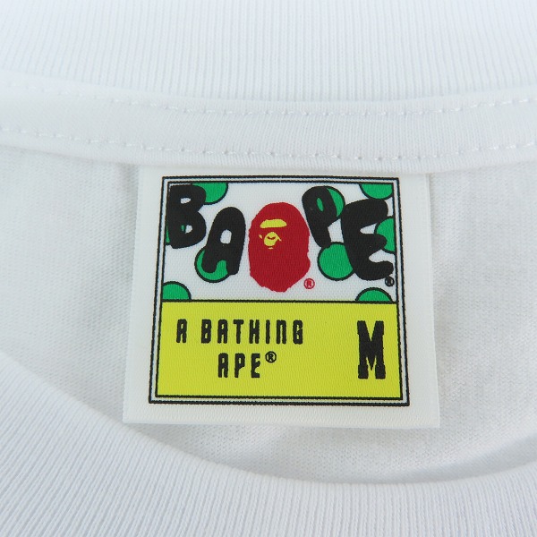 実際に弊社で買取させて頂いたA BATHING APE/アベイシングエイプ BAPE サル プリント 半袖 Tシャツ Mの画像 2枚目
