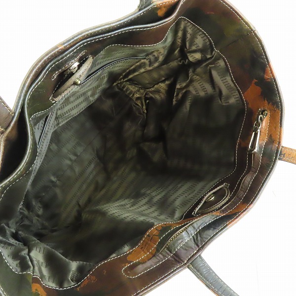 実際に弊社で買取させて頂いたaniary/アニアリ カモフラ/迷彩柄 レザー トートバッグの画像 3枚目