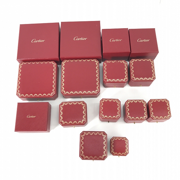 実際に弊社で買取させて頂いた【おまとめ】Cartier/カルティエ ジュエリーケース/空箱/ネックレス用/リング用/ピアス用 