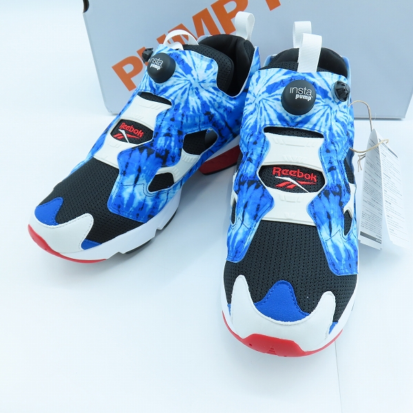 実際に弊社で買取させて頂いた【未使用】 Reebok/リーボック INSTAPUMP FURY 94 atmos × XLARGE BLUE スニーカー 100208829/28