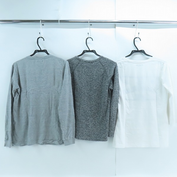 実際に弊社で買取させて頂いたBLUE BLUE/ブルーブルー H.R.MARKET/ハリウッドランチマーケット 長袖Tシャツ 3点セットの画像 1枚目