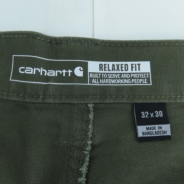 実際に弊社で買取させて頂いたCarhartt/カーハート RUGGED FLEX RIGBY DUNGAREE GRAVEL ペインターパンツ 102291 32×30の画像 3枚目