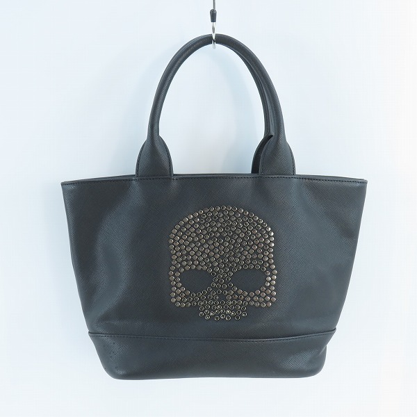 実際に弊社で買取させて頂いたHYDROGEN/ハイドロゲン スカルスタッズ ミニトートバッグ/ブラック