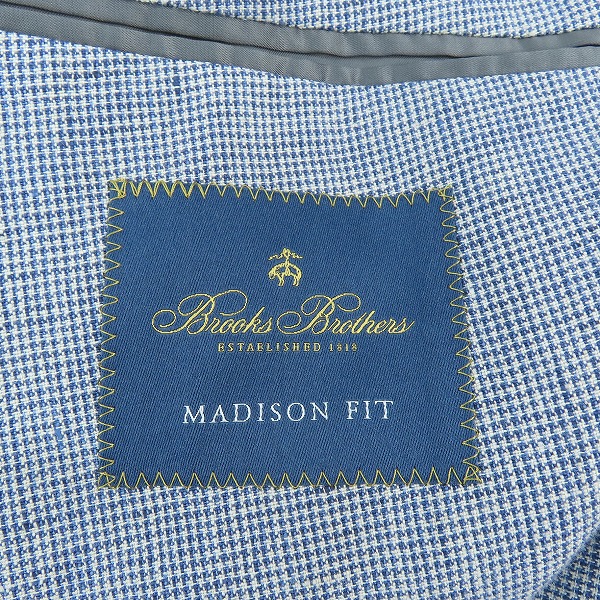 実際に弊社で買取させて頂いたBrooks brothers/ブルックスブラザーズ MADISON FIT/マディソン フィット テーラードジャケット/44REGの画像 3枚目