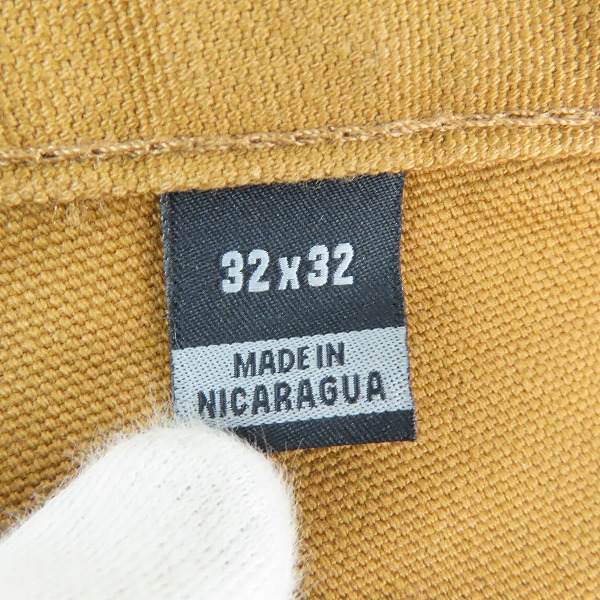 実際に弊社で買取させて頂いたCarhartt/カーハート Washed Duck Work Pants ウォッシュドダック ワークパンツ B11 32×32 の画像 3枚目