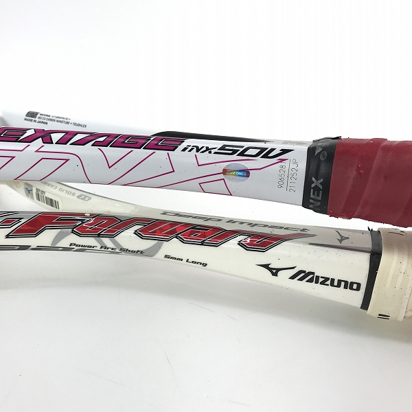 実際に弊社で買取させて頂いた【おまとめ】YONEX/ヨネックス mizuno/ミズノ i-NEXTAGE 50V ネクステージ iNX50V 等 テニスラケットの画像 3枚目