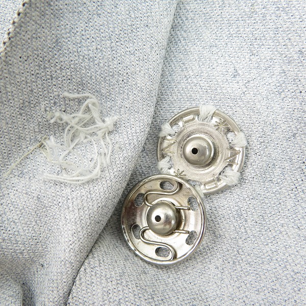 実際に弊社で買取させて頂いたANN DEMEULEMEESTER/アンドゥムルメステール デニムジャケット グレー系の画像 5枚目