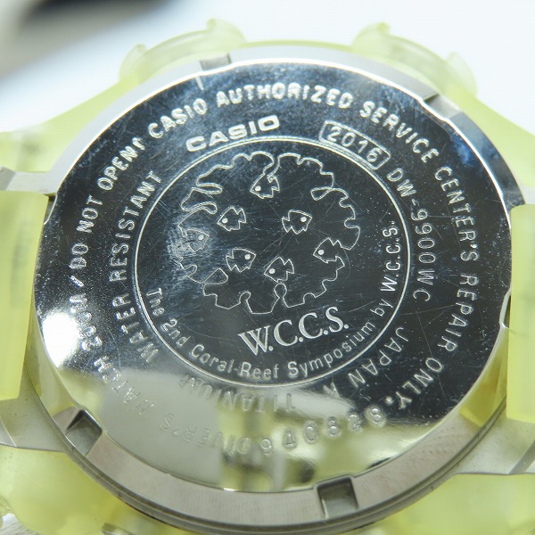 実際に弊社で買取させて頂いたG-SHOCK/Gショック 1999年モデル W.C.C.S. FROGMAN /DW-9900WC-5T【動作未確認】の画像 3枚目