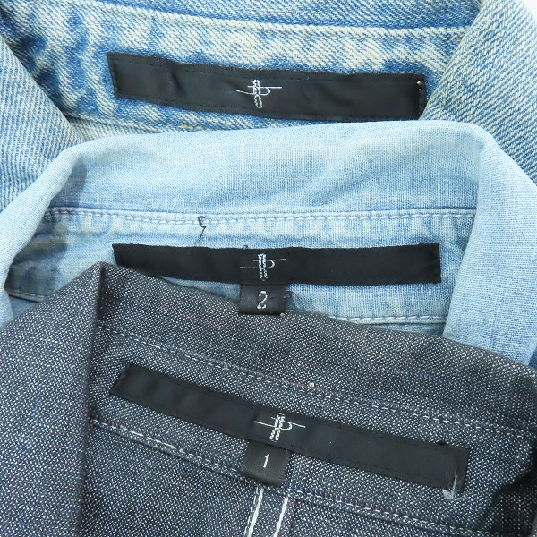 実際に弊社で買取させて頂いたNO ID./ノーアイディー 長袖シャツ/デニムシャツ 3点セットの画像 2枚目