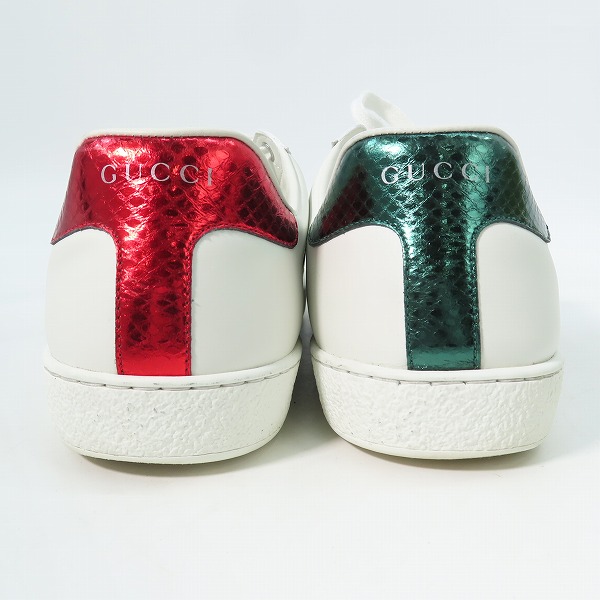 実際に弊社で買取させて頂いたGUCCI/グッチ ACE BEE エース エンブロイダリー ロートップ スニーカー 429446 9.5の画像 1枚目