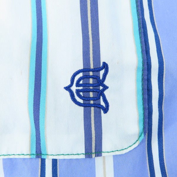 実際に弊社で買取させて頂いたEvisen skateboards/エビセンスケートボード ストライプ 長袖シャツ/Lの画像 3枚目