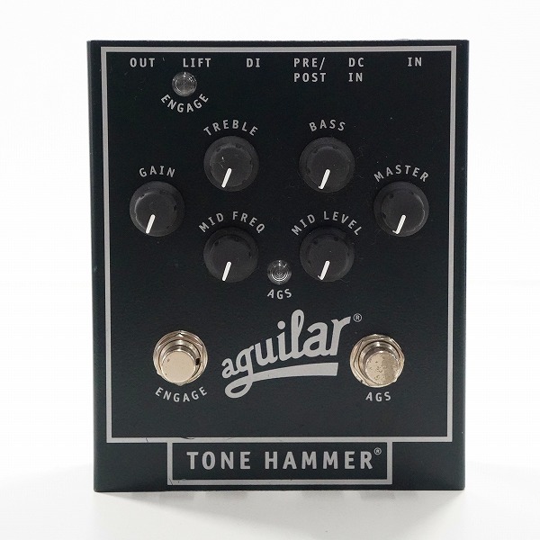 実際に弊社で買取させて頂いたaguilar/アギュラー Tone Hammer ベース用 プリアンプ ダイレクトボックス エフェクター ACアダプター付き 動作確認済みの画像 1枚目