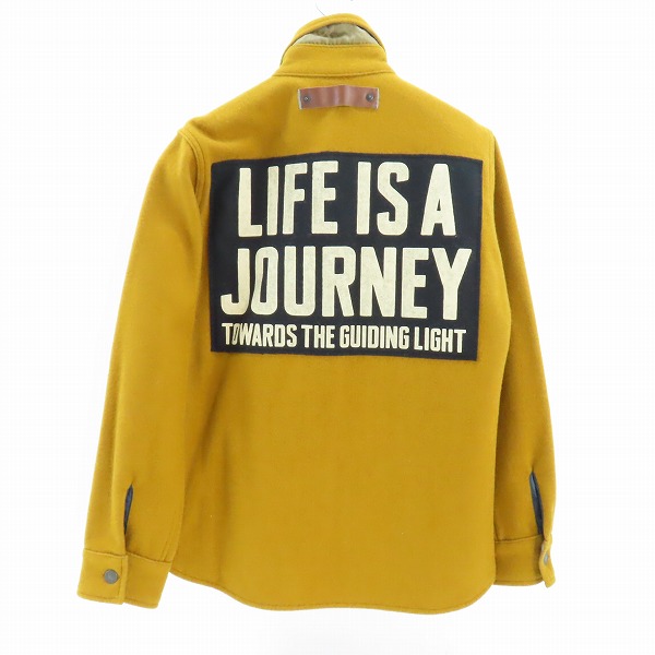 実際に弊社で買取させて頂いたHOLLYWOOD RANCH MARKET/ハリウッドランチマーケット ウール混 バックプリント CPOシャツジャケット ST1240SP /2の画像 1枚目