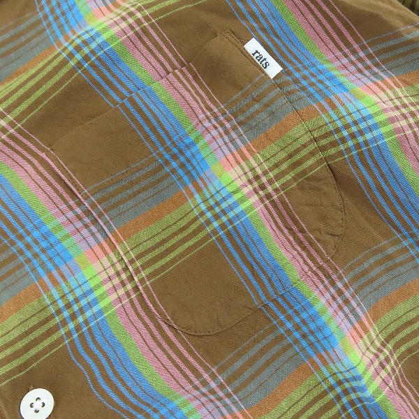 実際に弊社で買取させて頂いたRATS/ラッツ チェック柄 長袖 シャツ 22'RS-0805/XLの画像 3枚目