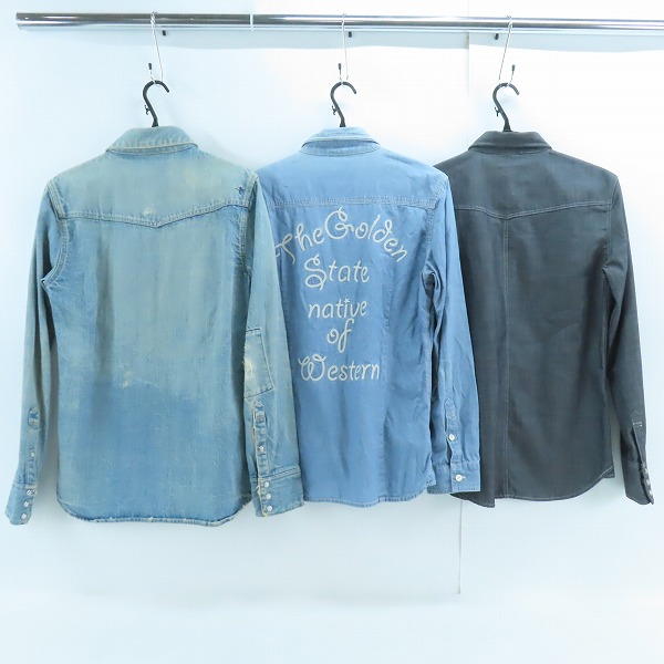 実際に弊社で買取させて頂いたNO ID./ノーアイディー 長袖シャツ/デニムシャツ 3点セットの画像 1枚目