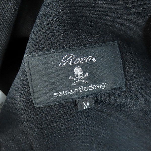 実際に弊社で買取させて頂いたRoen/ロエン×semantic design/セマンティックデザイン バックスカル ジャージ/Mの画像 2枚目