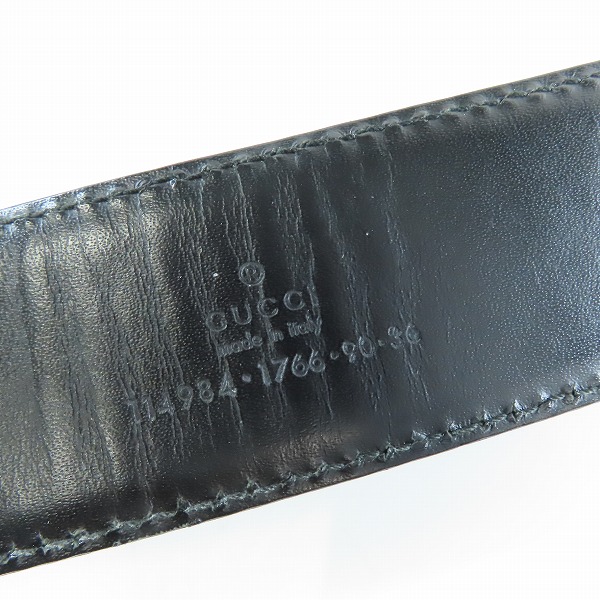 実際に弊社で買取させて頂いたGUCCI/グッチ インターロッキングG GGスプリームキャンバス ベルト 114984 1766 90・36の画像 3枚目