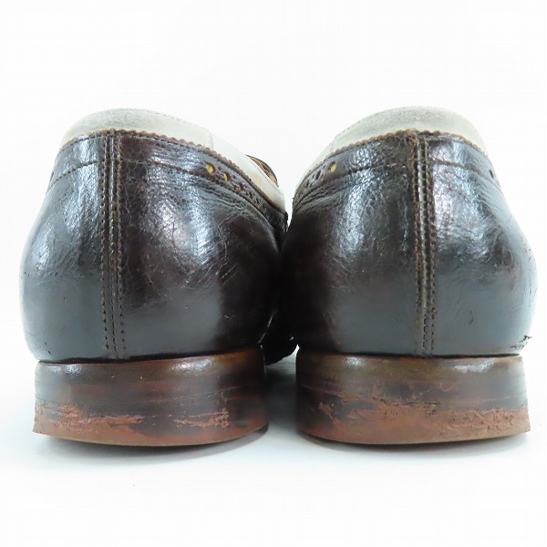 実際に弊社で買取させて頂いたChurch's/チャーチ 24SS Shanghai グラスカーフ＆ヌバック ローファーレザーシューズの画像 1枚目