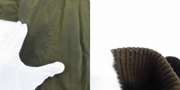 実際に弊社で買取させて頂いたBarbour/バブアー BEDALE/ビデイル オイルドジャケット 1402196/36の画像 9枚目