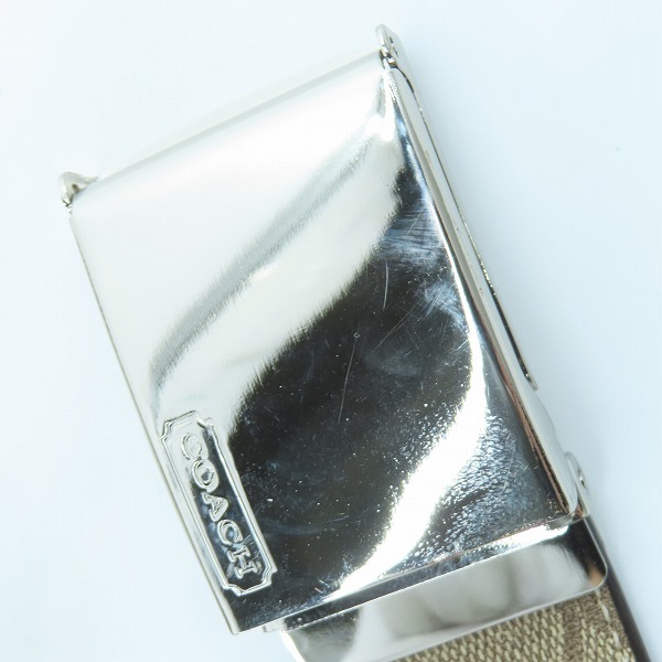 実際に弊社で買取させて頂いた COACH/コーチ シグネチャー ベルト F90229の画像 4枚目