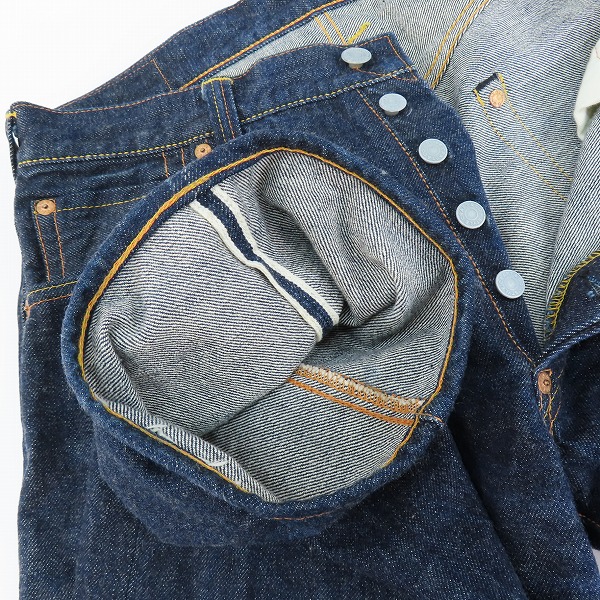 実際に弊社で買取させて頂いたEVISU/エヴィス Lot.2000 No.1 SPECIAL カモメペイント デニムパンツ/35×35の画像 4枚目