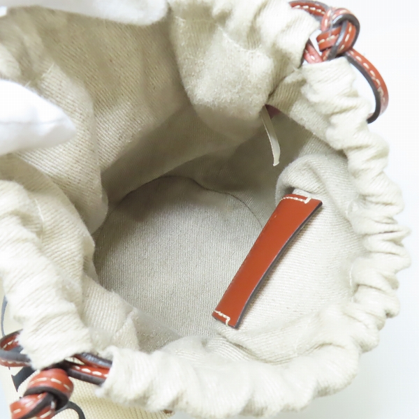 実際に弊社で買取させて頂いたChloe/クロエ ×Mifuko/ミフコ WODDY スモールバスケット ショルダーバッグの画像 3枚目