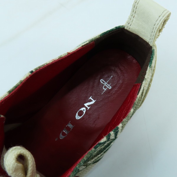 実際に弊社で買取させて頂いたNO ID./ノーアイディー 花柄フラワーシューズ/42の画像 4枚目